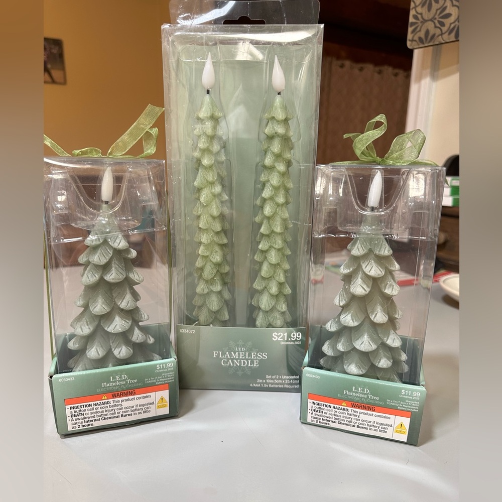 Christmas Tree Flameless LED Candle Set Viral Hobby Lobby